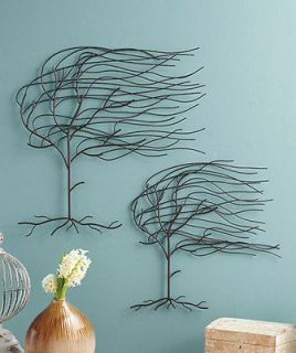   Whispering Willow Tree Metal Wall Art Hangings Blowing in the Wind NEW