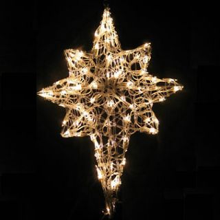 Indoor Outdoor Christmas Nativity 36 Inch! 2D Lighted Star Light Yard 