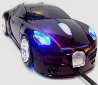 3D BUGATTI Veyron Top Sport Car Shape Optical USB Mouse