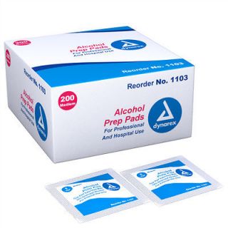 Newly listed Dynarex Alcohol Prep Pads Size Medium 200 / box