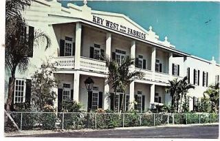 House of Hand Print Fabrics Key West FL Monroe Postcard