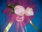 Handmade Baby shower corsage BABY SOCK ROSES SO CUTE ITS A GIRL 