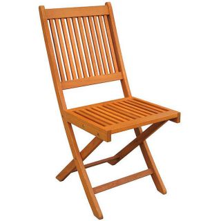   All Wood Patio Garden Folding Chair Chairs Outdoor Furniture Seating
