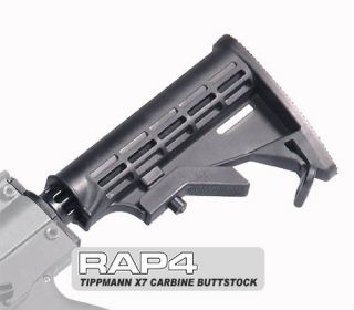 New RAP4 Tippmann X7 & Phenom Carbine Butt Stock Black