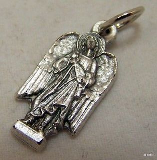 Mini Archangel Catholic Patron Saint Silver St Uriel Medal Christian 
