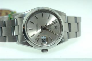 Rolex Date Oyster Perpetual 15200 Stainless Steel Serviced Full Set 