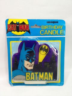 DC Super Heroes Batman Birthday Candle 80s Style