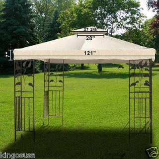 10 x 10Gazebo Patio Top Cover Resistant Waterproof Outdoor Canopy 