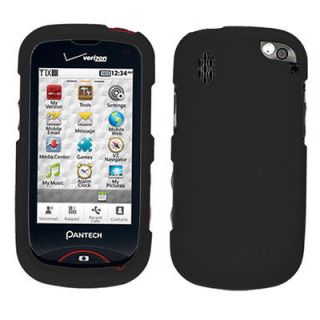 Black Protector Hard Snap On Cover Case for Pantech Hotshot 8992 