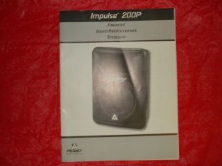 Peavey Impulse 200P Powered Sound Speaker Manual