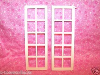   Price Loving Family Townhouse Dollhouse White French Patio Doors Sound