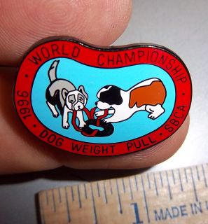 Alaska1996 world championship Sled dog Weight Pull Tie Tac Lapel Pin