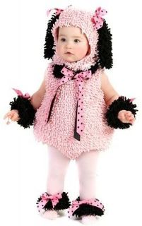 Pinkie Poodle Pink Puppy Dog Halloween Baby Infant Toddler Girls 
