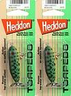 Two Heddon Tiny Torpedo Fluorescent Green Crawdad Fishi