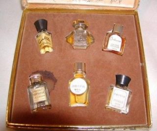 Vintage Mini Perfume Set of 6  Weil, Lucien Lelong +