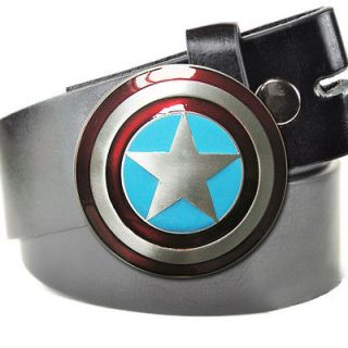 Captain America Star Shield Belt & Buckle Avengers Marvel Comics Super 