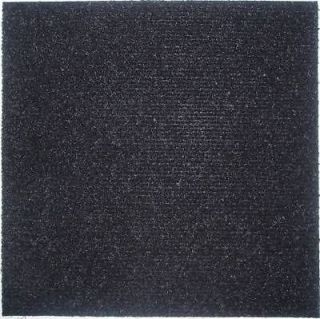 Carpet Tiles Peel and Stick 144 Square Feet Black New