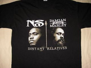 Newly listed BOB DAMIAN MARLEY JR.GONG AND NAS 2011UK TOUR T SHIRT NEW 