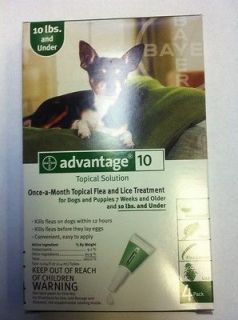 Bayer Advantage Flea Control Green For Dogs Under 10 lb