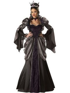   Wicked Evil Queen Elite Deluxe Costume Gown & Crown petticoat choker