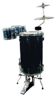 Black Cocktail Drum Set stand up percussion kit NEW