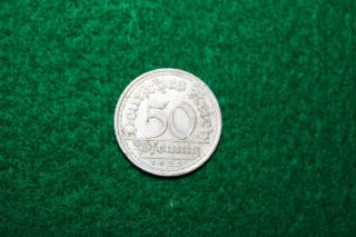   DEUTSCHES REICH 50 PFENNIG ALUMINUM COIN NICE CONDITION BERLIN