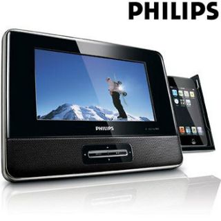 Philips 7 Inch Portable Docking Entertainment System Compatible iPod 