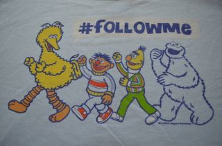 Sesame Street Twitter #followme 2XL Mens T Shirt NWT