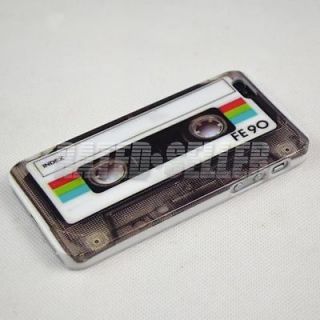 Deluxe Retro Cassette Tape Designer Hard Back Case Cover For Apple 