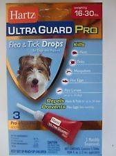 Hartz UltraGuard Pro Flea and Tick Drops 3 MONTH SUPPLY 16 30 lbs