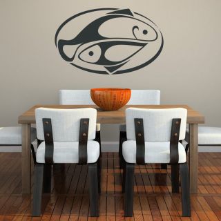 Plate Of Fish Food Cafe Wall Art Decal Wall Stickers Transfers