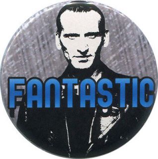 Fantastic 2.25 Pinback Button BBC Doctor Who Christopher Eccleston 