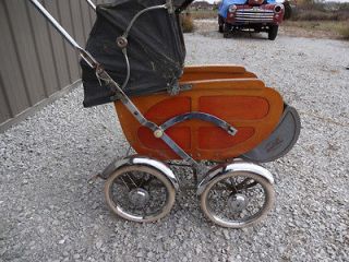   1940s Storkline Woodie Baby Stroller. Woodie Station Wagon. Carriage