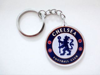 New Cute Chelsea Soccer Football Plastic Key Chain Ring Charm Holder 