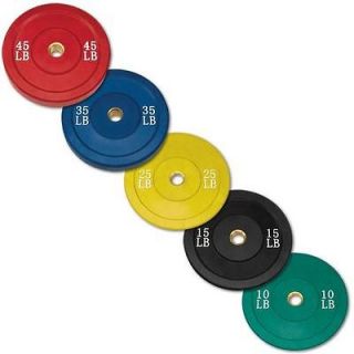 Body Solid Rubber Bumper Weight Plate 10 45 lbs Set