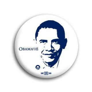 Official Barack OBAMA 2008 FACE Campaign Button / Pin