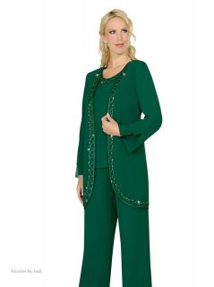 Misty Lane 13474 Green or Terracotta Cocktail Evening Pant Suit Outfit 