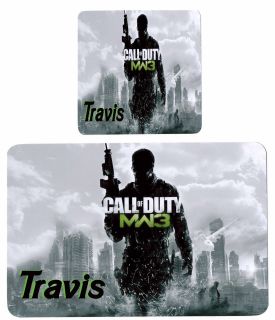 CALL OF DUTY MODERN WARFARE 3 MW3 PERSONALISED PLACEMAT & COASTER