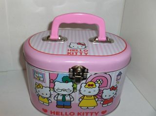 Hello Kitty & Family Childs Metal PursePink Handle`By Sanrio Co`New 