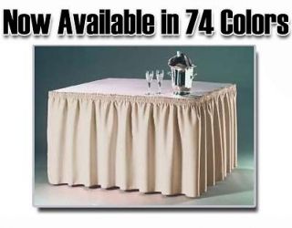   Poly Premier 14 Table Skirt, Choice of Black or White Table Skirting
