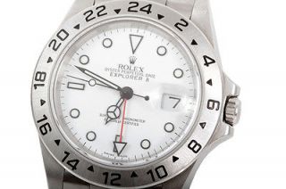   Rolex Stainless Steel Explorer II   White Index Dial   16570   Mint