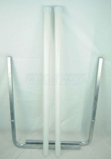   Hot Dipped Galvanized Square Upright Guide On Pole Kit With PVC