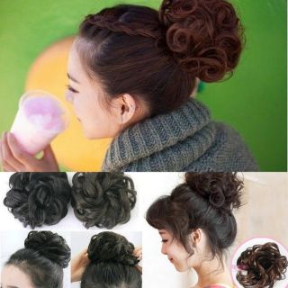   Elastic Scrunchie Ponytail Holders Hairpiece Rope Hair Extensions