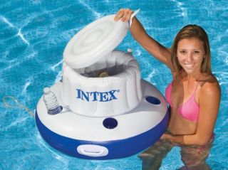   Chill Inflatable FLOATING BEER COOLER Canoe Pool Raft + FREE Bonuses