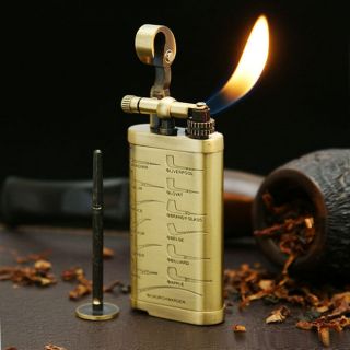   Lift Arm cigarette pipe butane lighter bronze made of pure copper