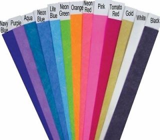 TYVEK WRISTBANDS EVENT CLUB BAR 3/4 PARTY SECURITY ARM BANDS MANY 