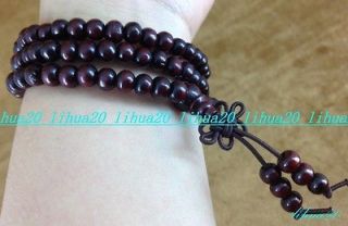   Wood & agate Buddhist Prayer 112PC Beads Bless bracelet necklace