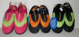 Capelli Kids 1 Pair Aqua Swim Socks Water Shoes Choice of Green, Pink 