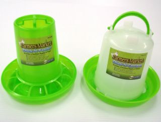 COMBO★1 POUND CAPACITY CHICK N FEEDER & 1 QUART CHICK N CANTEEN 