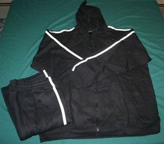 LUXURIOUS BLACK FITNESS JOGGING TRACK SUIT WOMENS XL, 